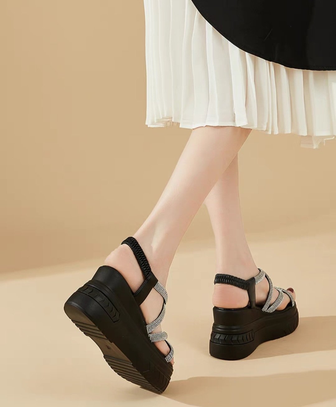 SANDAL XUỒNG DÂY CHÉO PHỐI ĐÁ