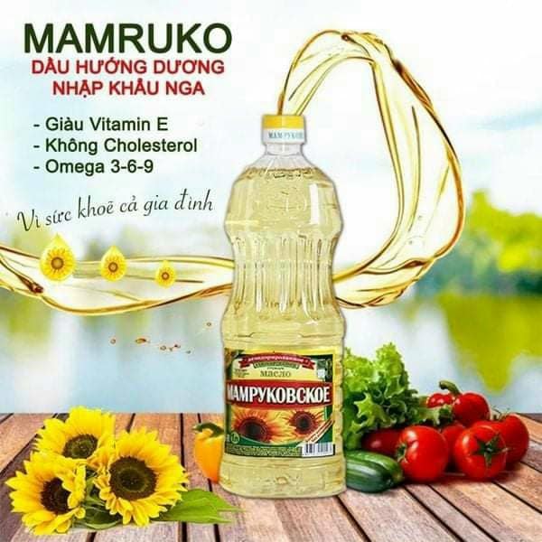 HCMDầu hướng dương Mamruko Nga 1L date 05 2023