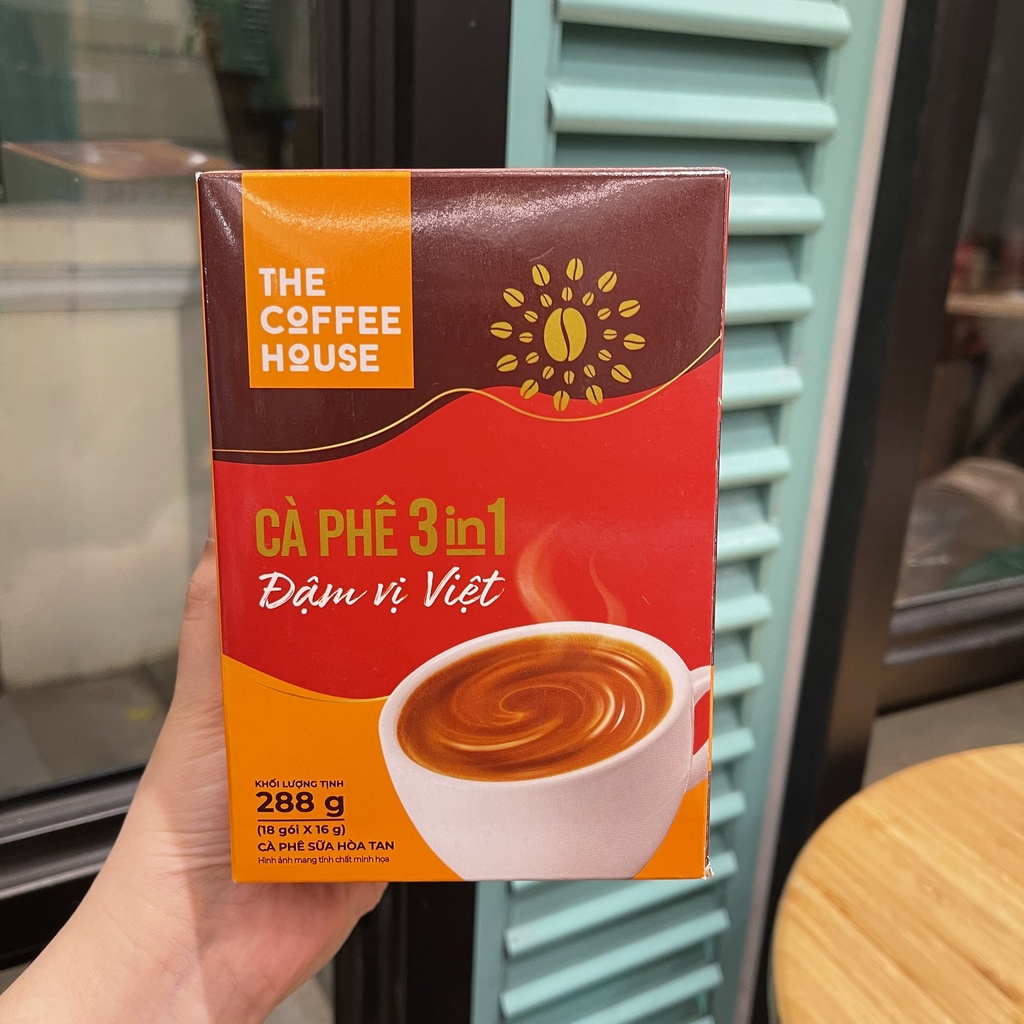 Cà phê 3IN1 Đậm vị Việt The Coffee House (18 gói x 16 g)