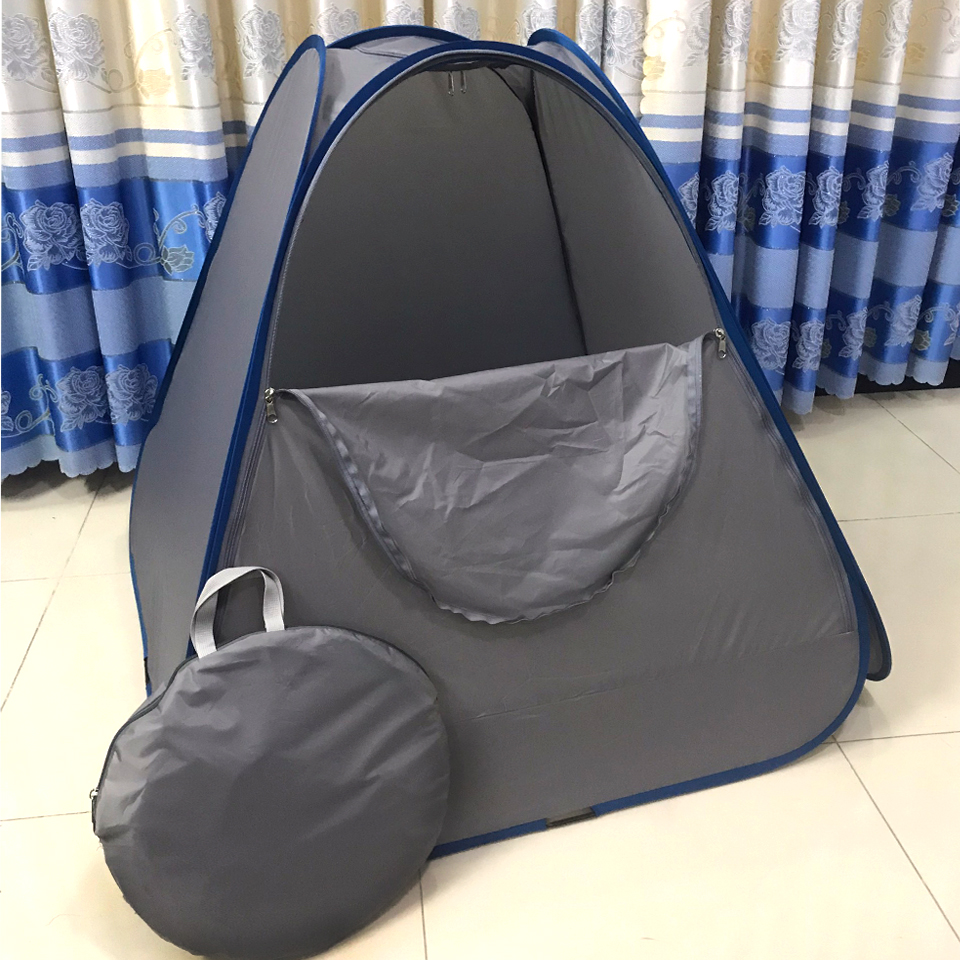 Combo lều xông hơi chui đầu+Ghế+Xô+Đệm ghế