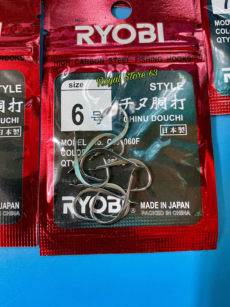 Lưỡi câu cá Nhật Ryobi thép siêu cứng
