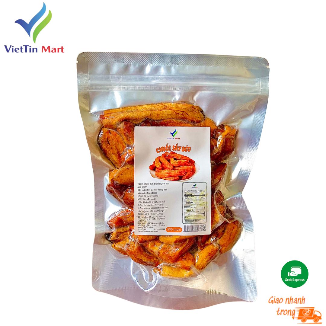 500G  Mứt Chuối Dẻo