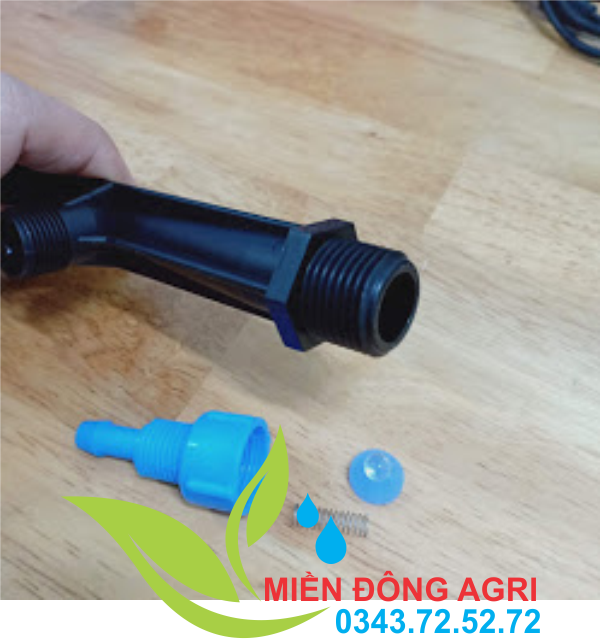 Bộ venturi hút phân phi 21mm [XANH-ĐEN]