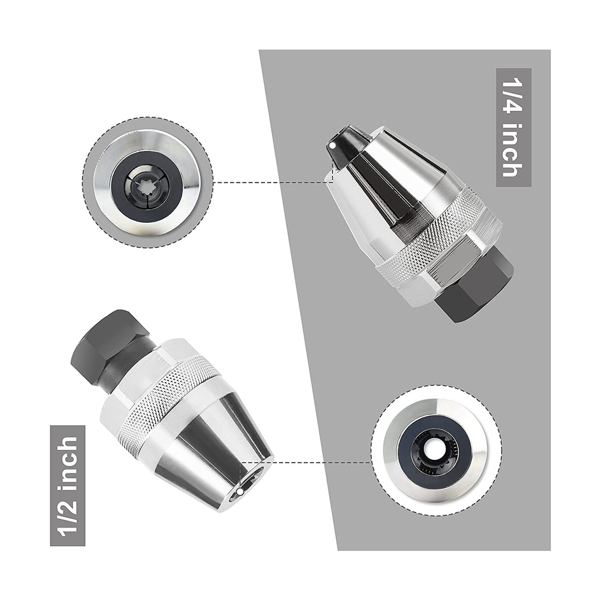 Damaged and Stud Extractor Tool Easy Out Bolt Extractor Set Tool Stud Extractor Tool Grips and Removes 1/4-Inch to 1/2-Inch Studs for Broken, Rounded Off, Painted over