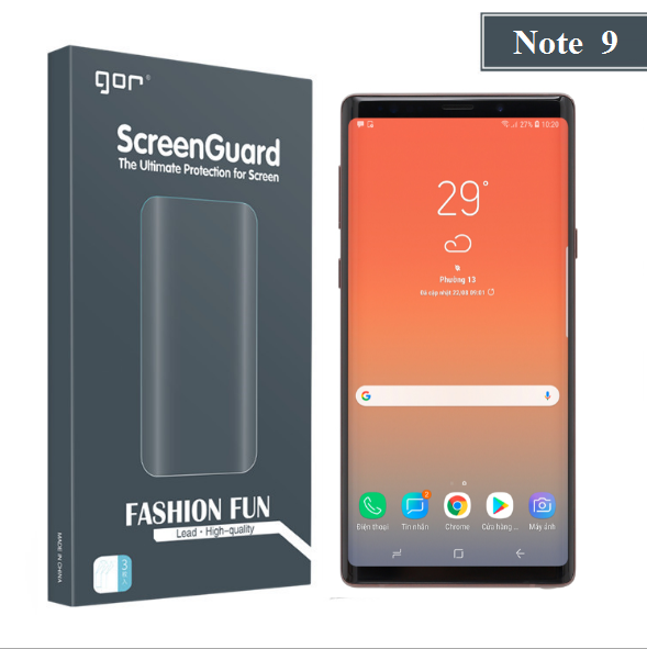 Bộ dán dẻo gor 3d cho samsung galaxy note 9 - hàng nhập khẩu