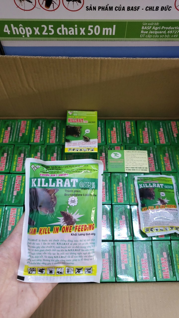 Thuốc diệt chuột killrat 1 gói 40g