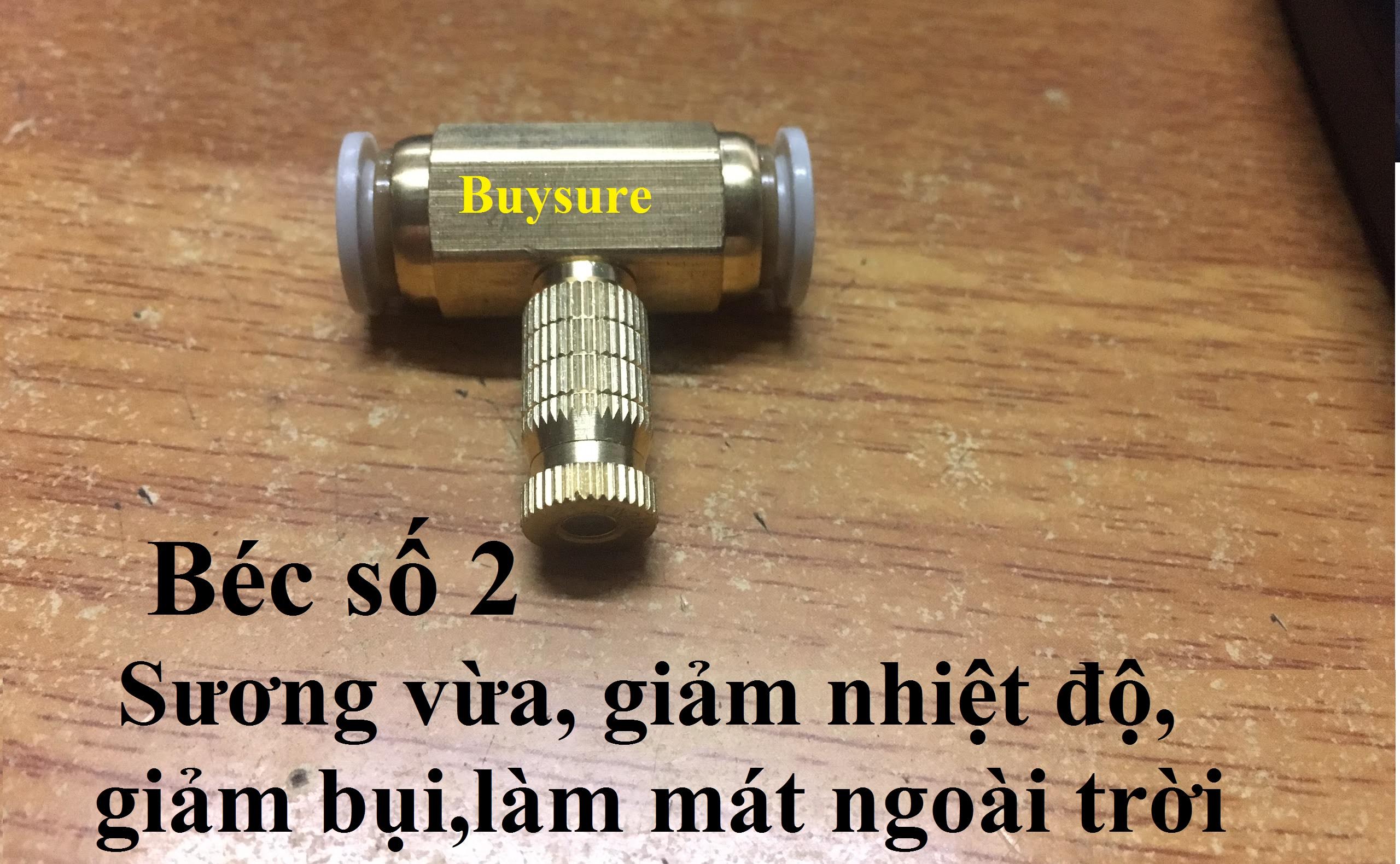 Bộ 6 nối béc phun sương bằng đồng cao cấp( 5 giữa + 1 cuối )