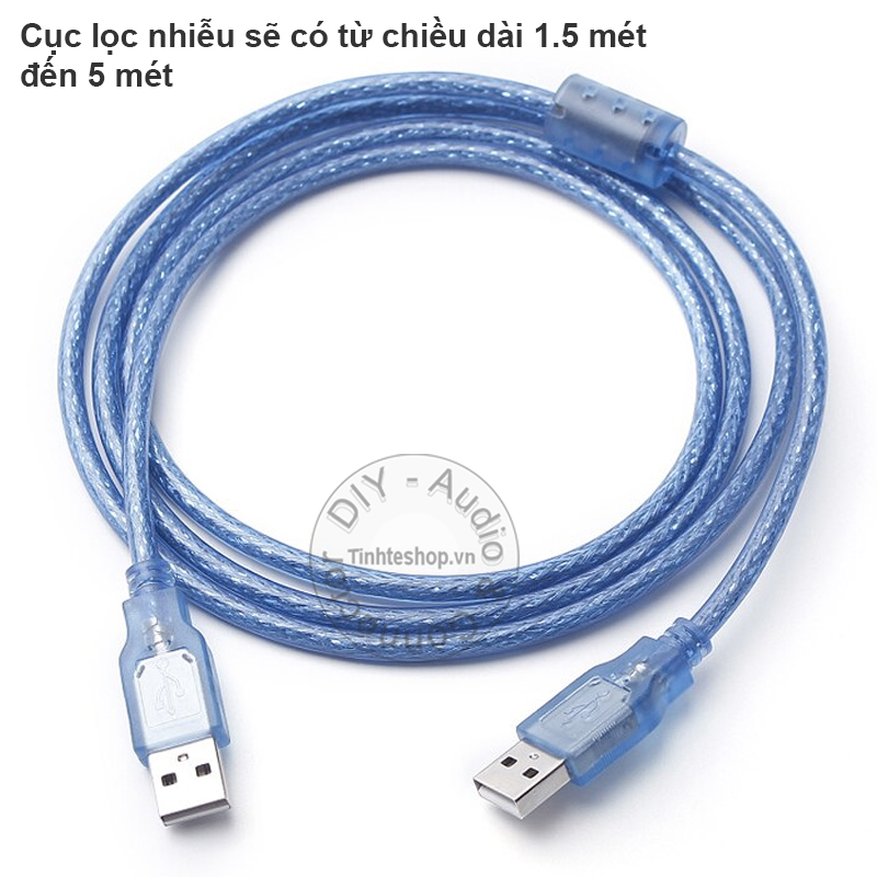 Dây USB 2.0 AM-AM 0.3M đến 5M - Cáp USB 2 đầu đực