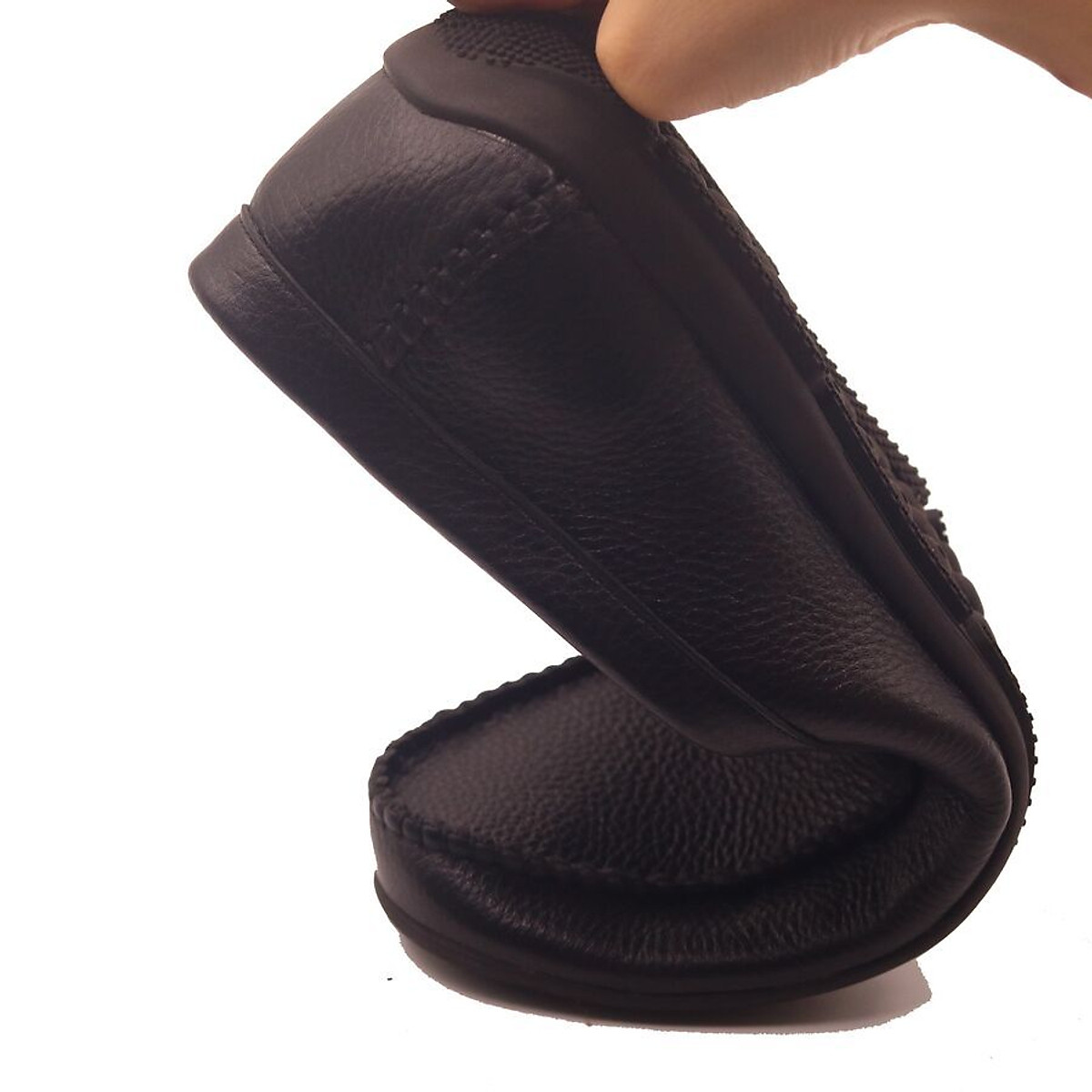 Giày mọi nam basic da bò cao cấp  - GLN20 BH 1 Năm