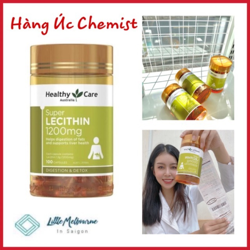 Mầm đậu nành úc healthy care superlecithin 100viên (date 2023) cam kết hàng đúng mô tả chất lượng đảm bảo an toàn đến sức khỏe người sử dụng giá rẻ