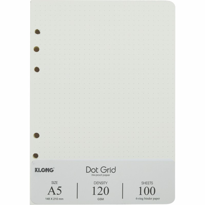 Ruột sổ còng tiện lợi Dot Grid A5 - 100 tờ 120/76 KLong-MS997