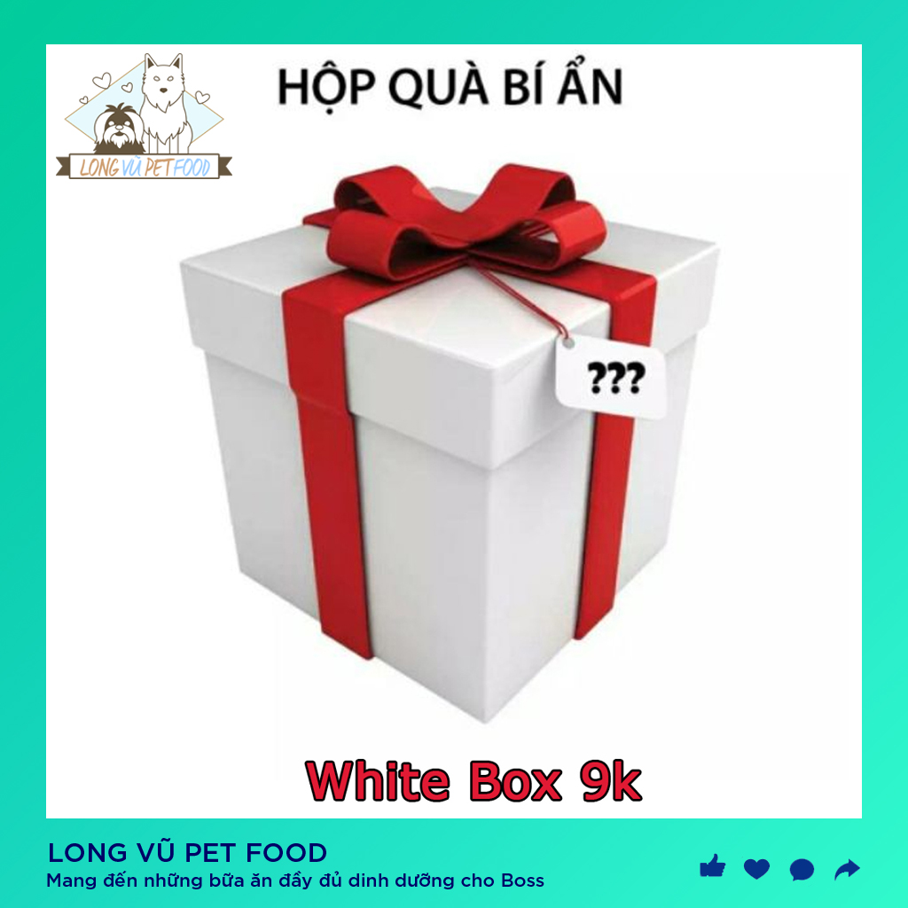 May Mắn Hộp quà bí ẩn dành cho cún cưng TRI ÂN KHÁCH HÀNG - SỐ LƯỢNG CÓ HẠN - Bất ngờ ngập tràn Qùa tặng dành cho cún cưng - Long Vũ Pet Food