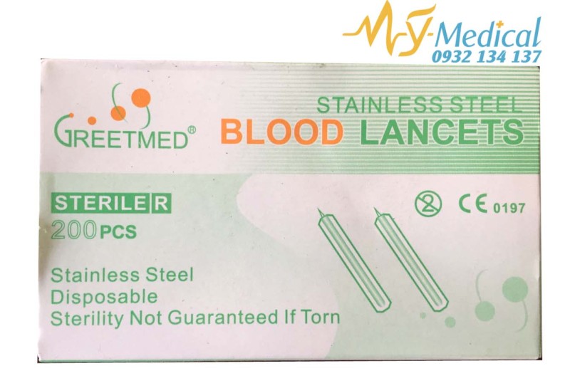 Kim lấy mụn Blood Lancet hộp 200 cái