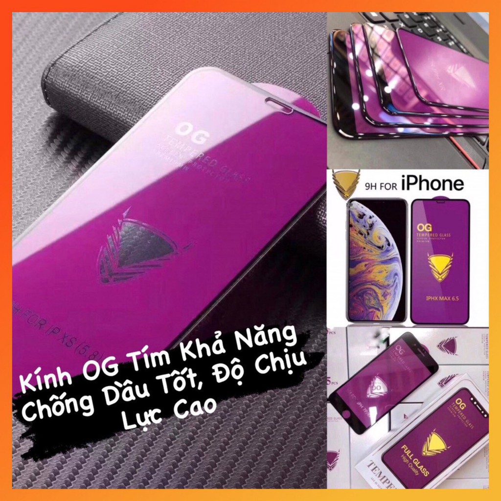 [HCM][HOT] KÍNH CƯỜNG LỰC OG FULL MÀN IPHONE 6G/ 6S / 7G / 8G (Hình thật)