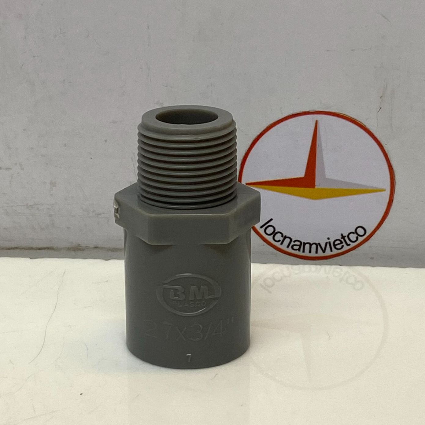 Nối ren ngoài nhựa phi 27 Bình Minh( 10 cái )