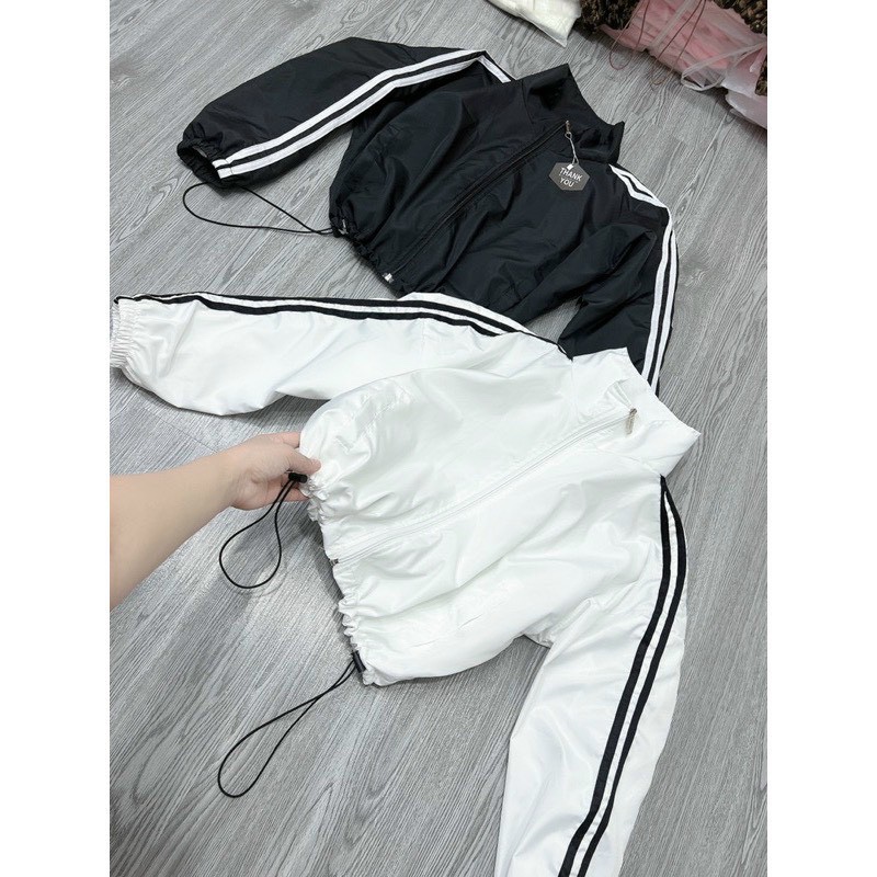 Áo Dù Croptop Kiểu Dáng Cá Tính Sành Điệu.Tp