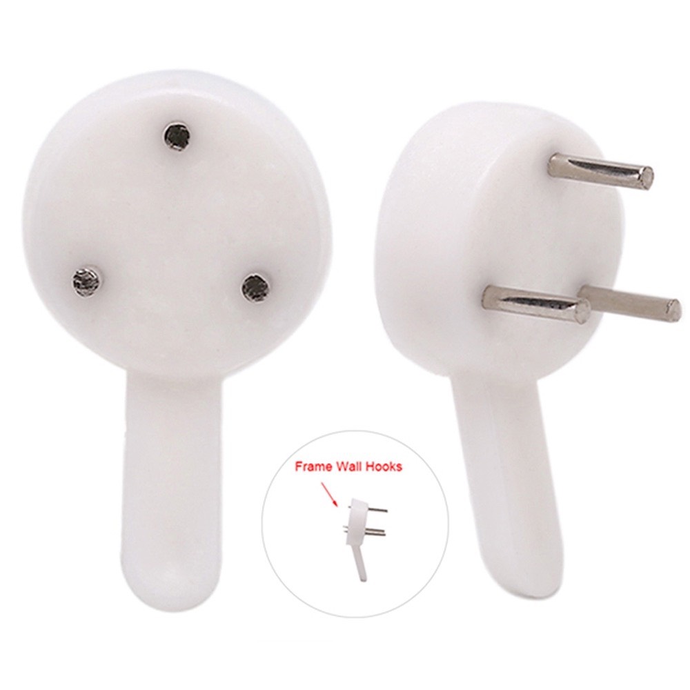 Bộ 10 Móc Đóng Đinh 3 Chân, Móc Treo Tranh, Ảnh, Đồng Hồ Đính Tường Siêu Chắc Chắn, Móc Nhựa 3 Chân Đinh, Không Cần Khoan Đục Tường, Giá Rẻ, Treo Đồ Đa Năng, Tiện Dụng, Nhanh Chóng. TakyHome 2220Set10