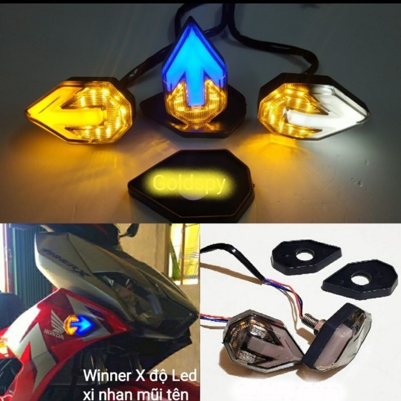 [HCM]Cặp Đèn Xinhan Led Chạy Mũi Tên ( MÀU VÀNG)