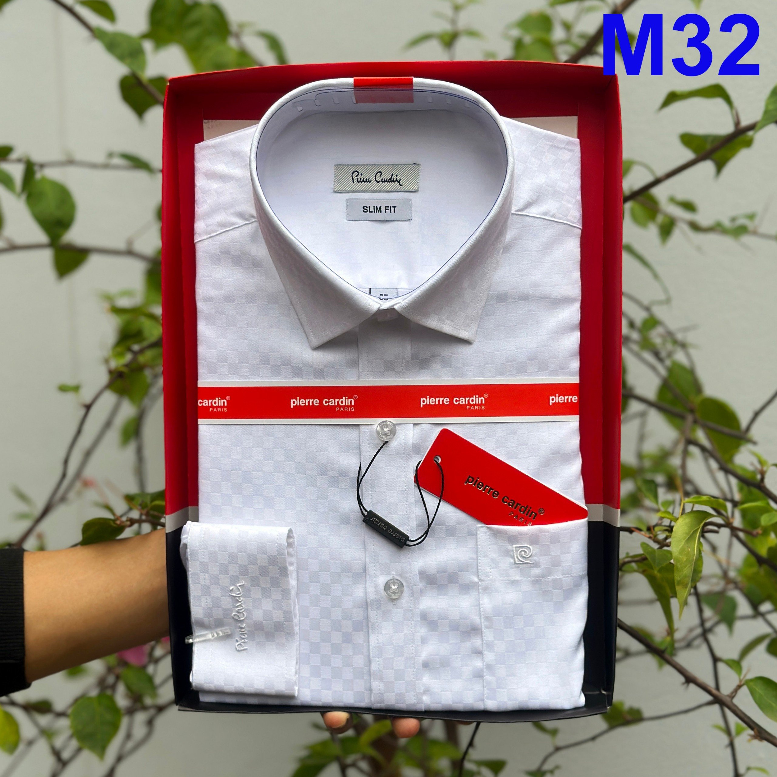 Áo sơ mi nam pierre cardin, áo sơ mi cao cấp tà lượn, có túi ngực hàng xuất dư hàn