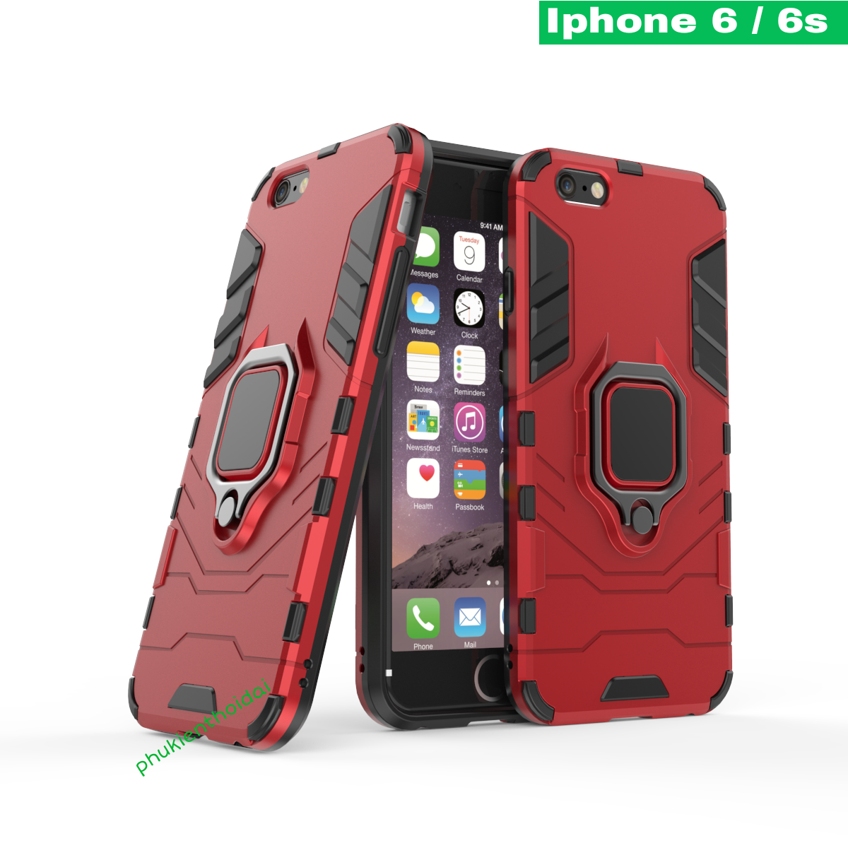 Ốp lưng Iphone 6 / Iphone 6s Iron Man Iring chống sốc cao cấp
