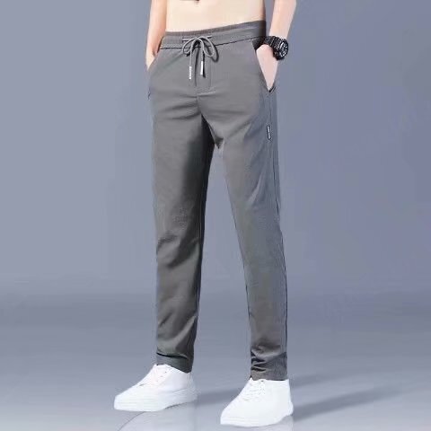 Quick-drying Stretch Men's Sweatpants Super Stretchy Fabric Smooth and Water-proof