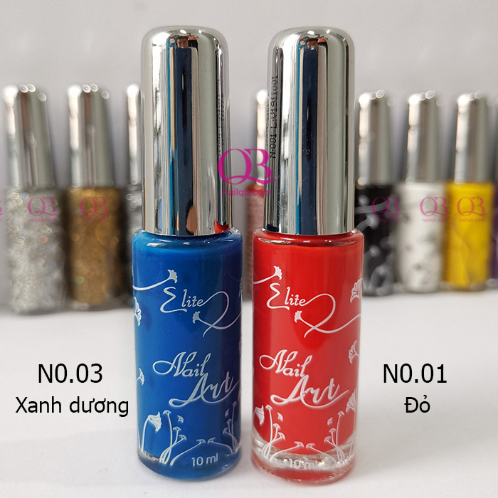[HCM]Sơn vẽ cọ nét Elite (sơn thường không cần hơ đèn) 10ml