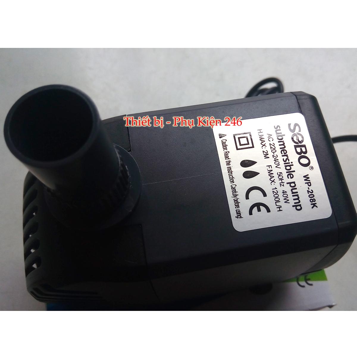 Máy bơm hồ Cá Rồng – Cá Koi Sobo WP-208K (hồ 1m5 trở lên)