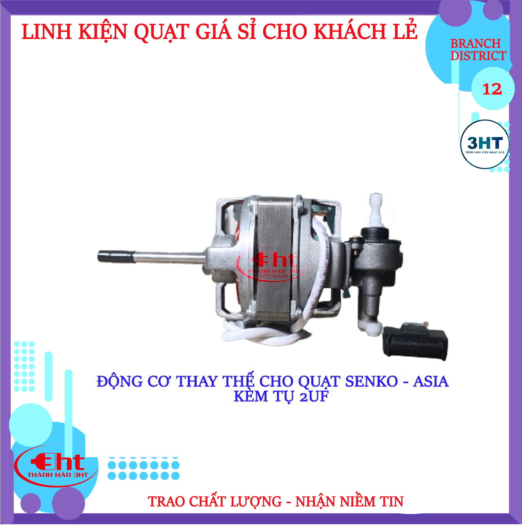 Moter Thay Thế Quạt Senko - Asia