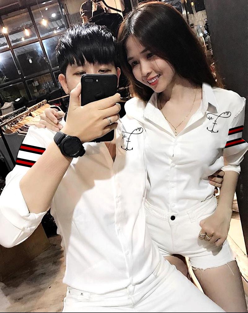 Áo sơ mi nam nữ cao cấp phối chiếc siêu phẩm mới nhất