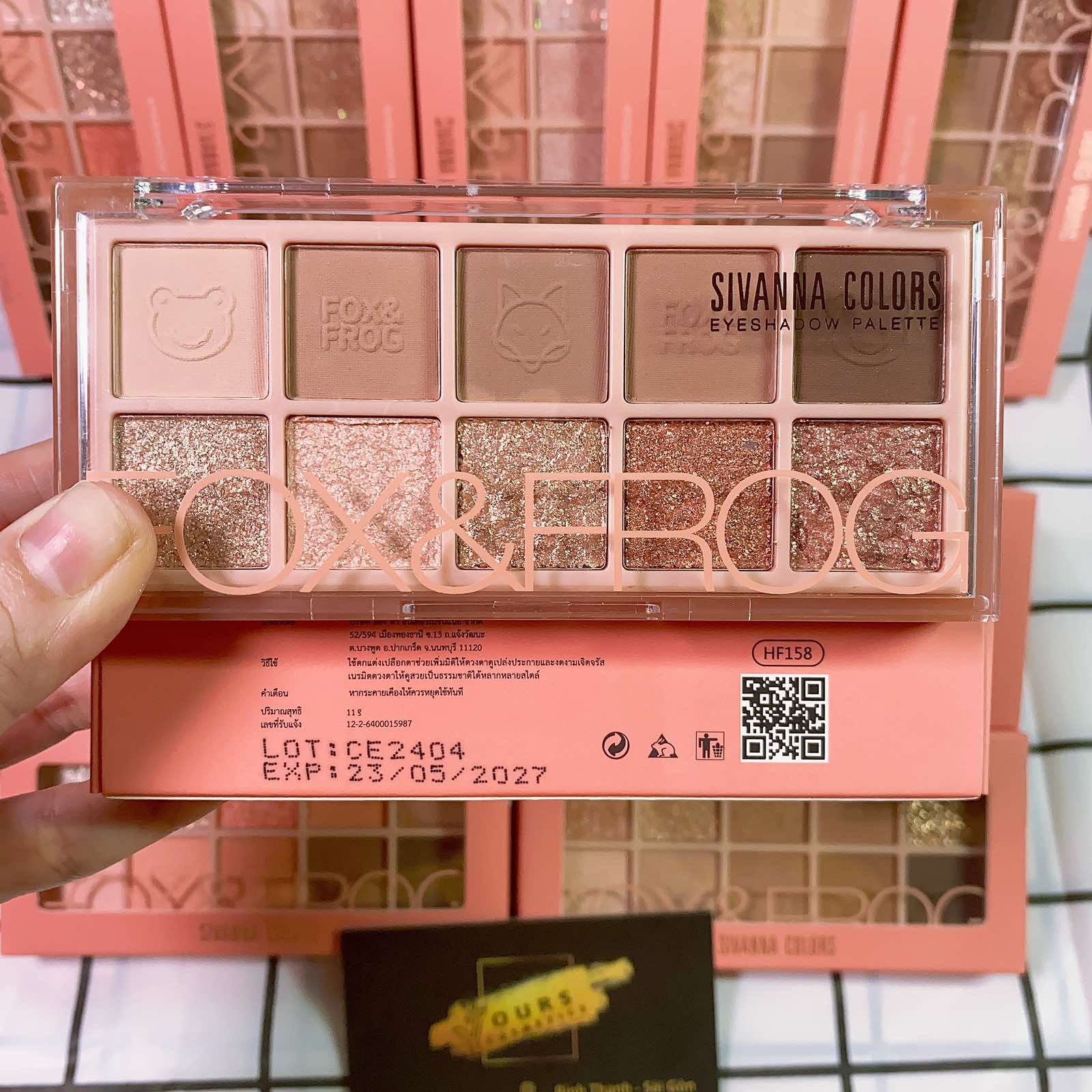 Bảng Phấn Mắt Sivanna Colors Eyeshadow Palette Fox & Frog HF158