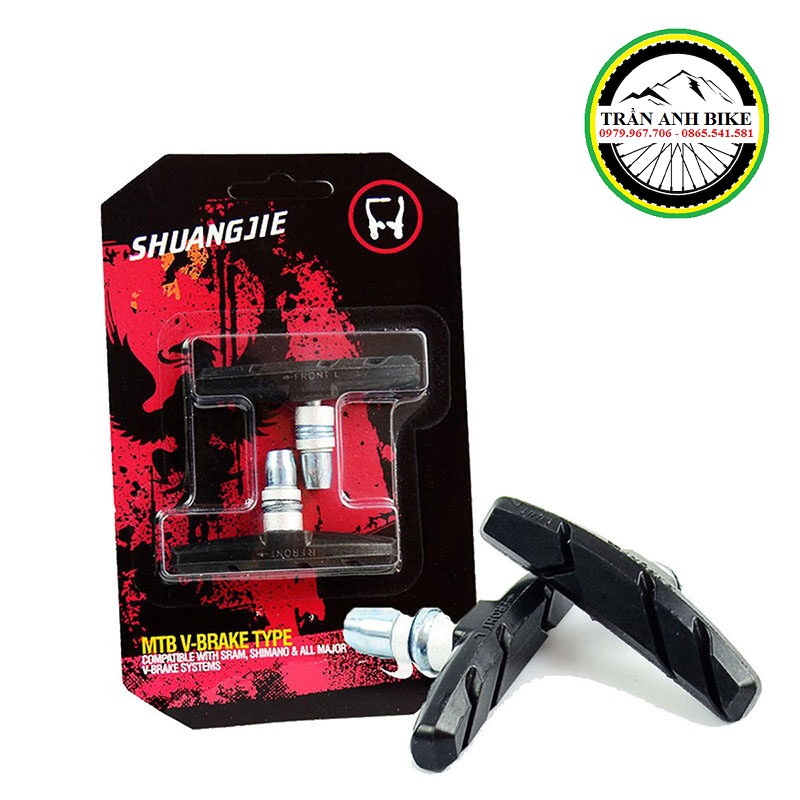 Cặp gôm phanh xe đạp mtb shuangjie - 2 gôm phanh