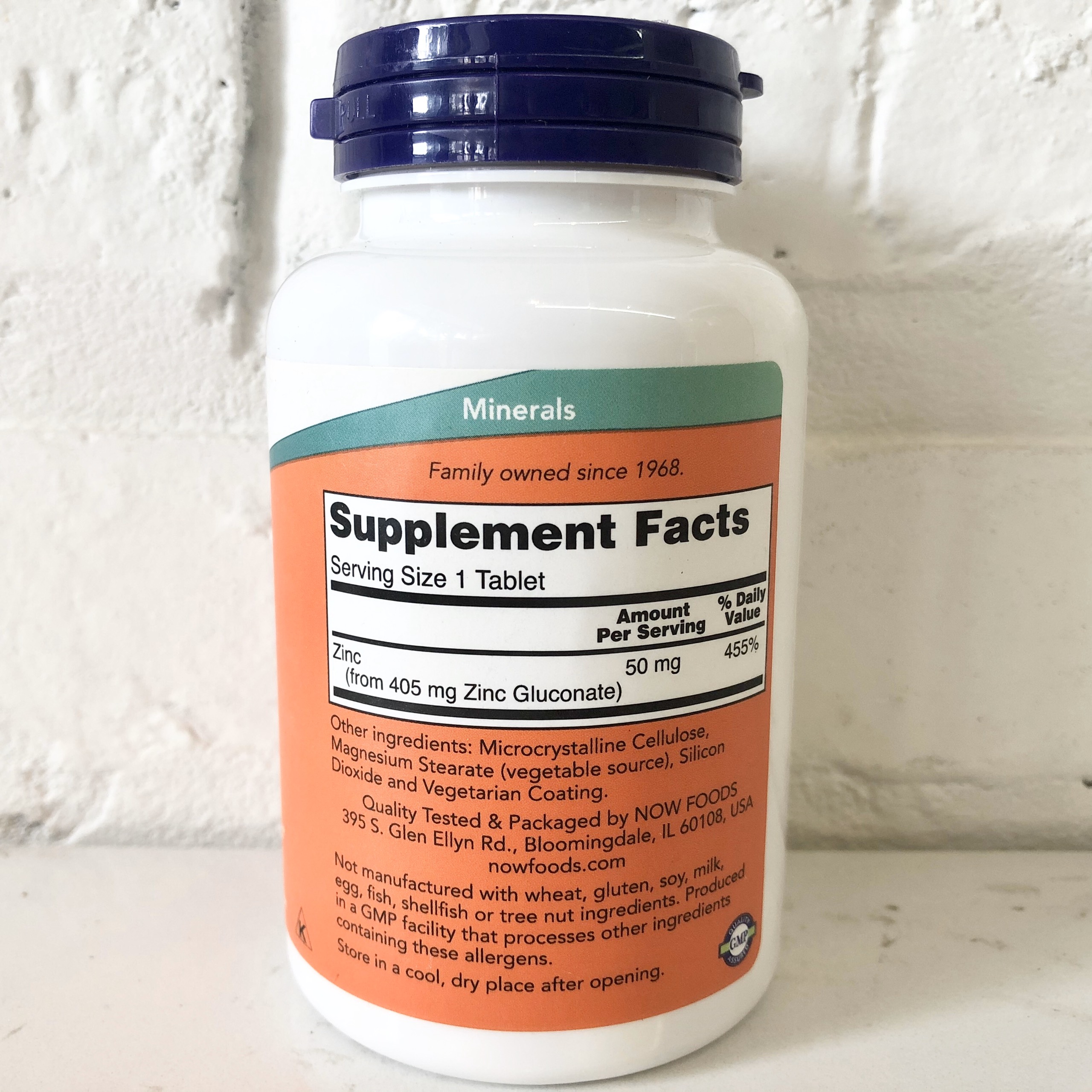 Bổ sung kẽm Zinc 50mg NOW