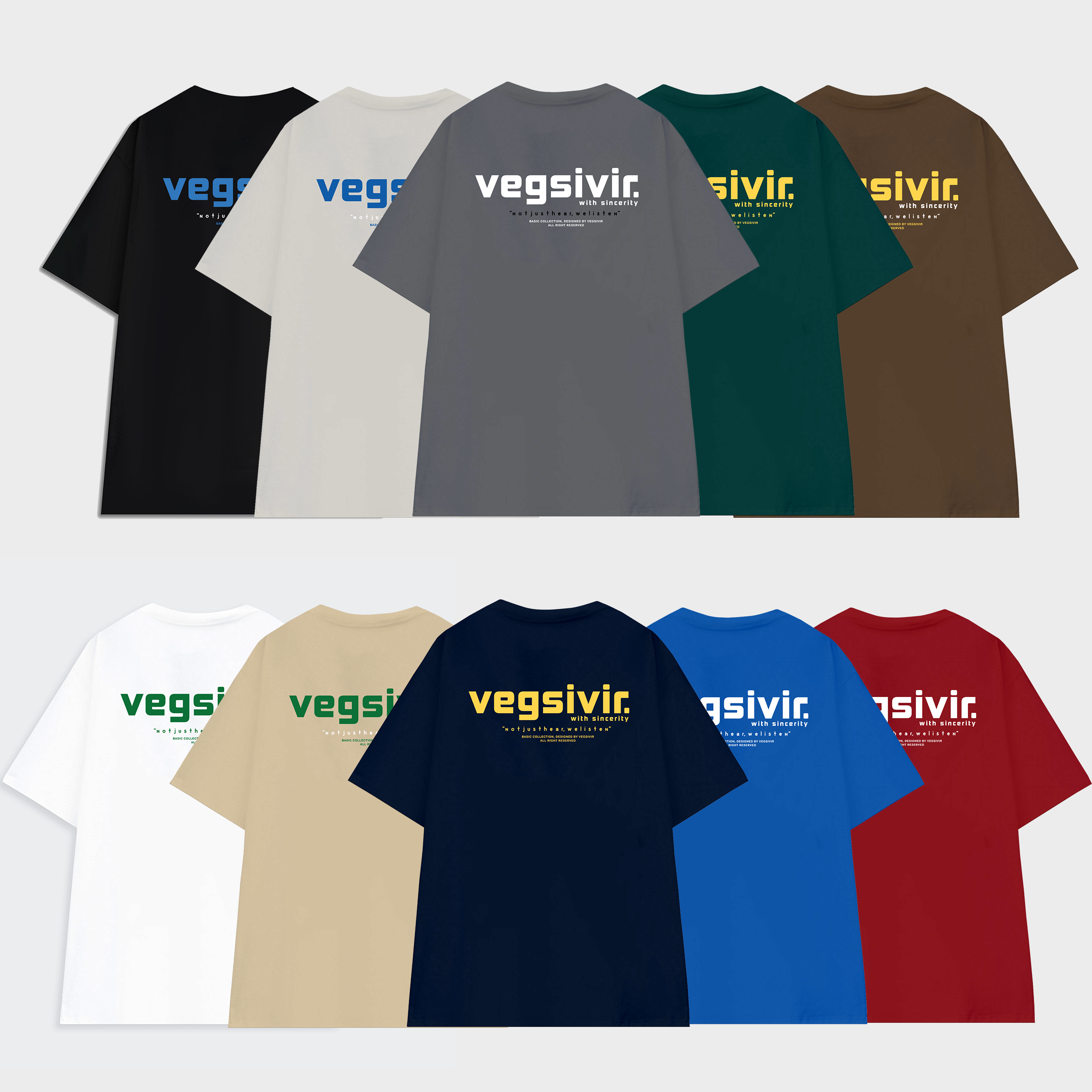 Áo thun cotton VEGSIVIR - BASIC SS2