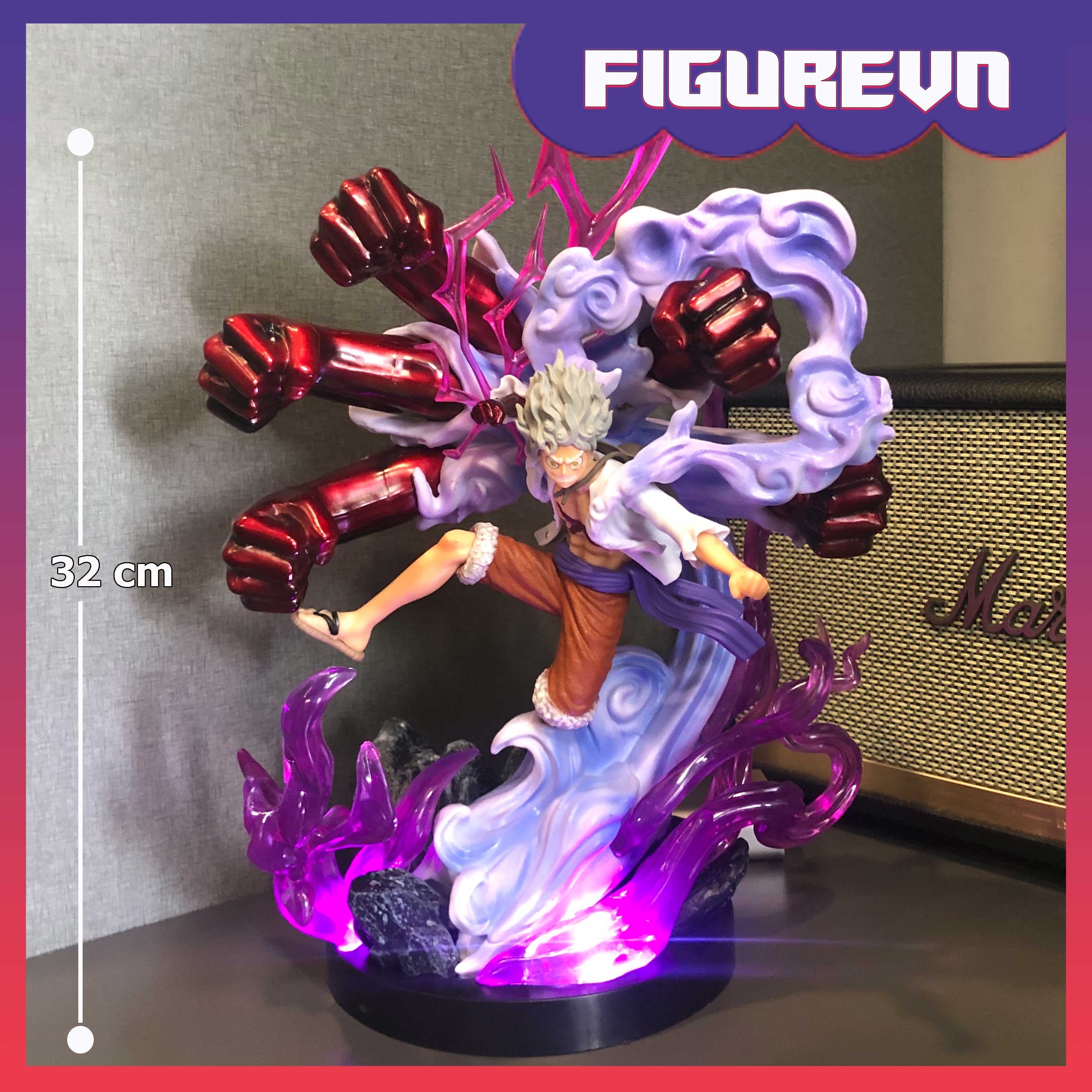 Figure / Mô hình Luffy Gear 5 32 cm có LED - One Piece