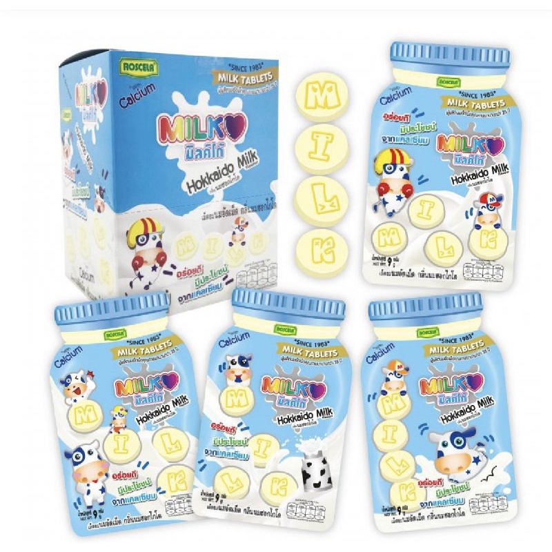 Kẹo sữa bò Milk Tablet Thái Lan 18g