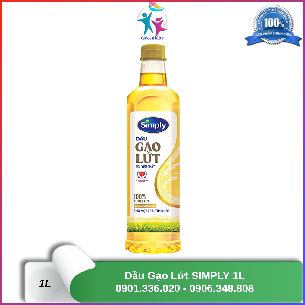 Dầu Ăn Simply Gạo Lứt 1L