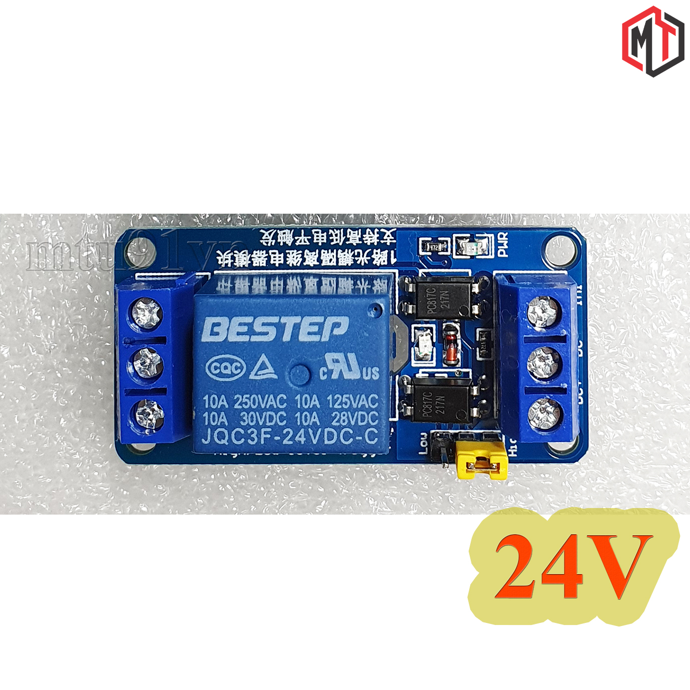 Module 1 Relay Với Opto Cách Ly , Kích HIGH/LOW 5VDC - 12VDC - 24VDC