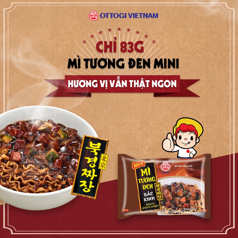Combo 10 gói - Mini Mì Tương Đen Bắc Kinh 83g (VN)