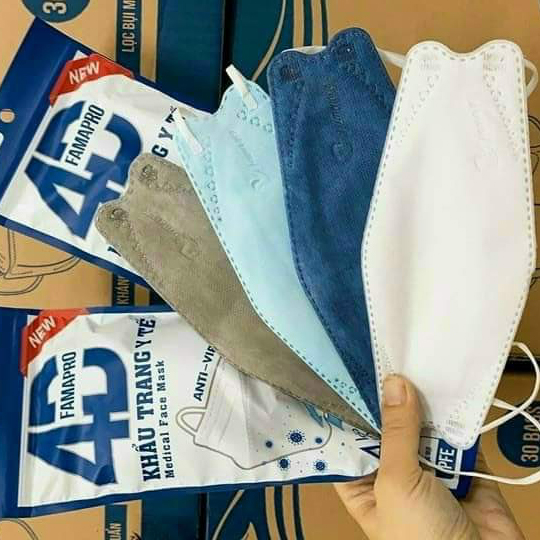 Combo 300 cái khẩu trang kf94 famapro hàng chính hãng nam anh 1 túi 10 cái