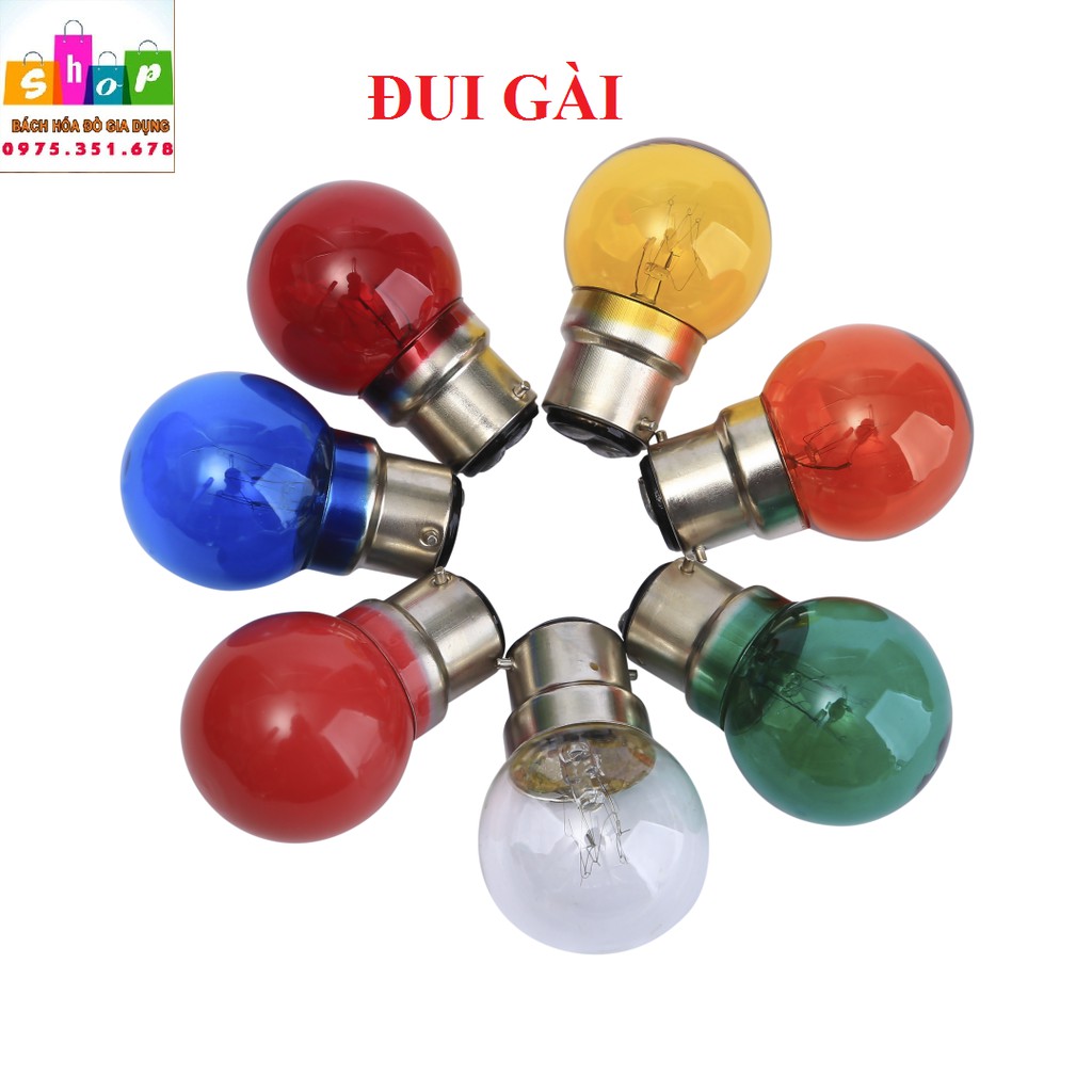 Bóng Đèn Sợi Đốt Tròn (Trái Chanh, Cà Na) Đuôi Gài & Xoáy E27-Giadung24H