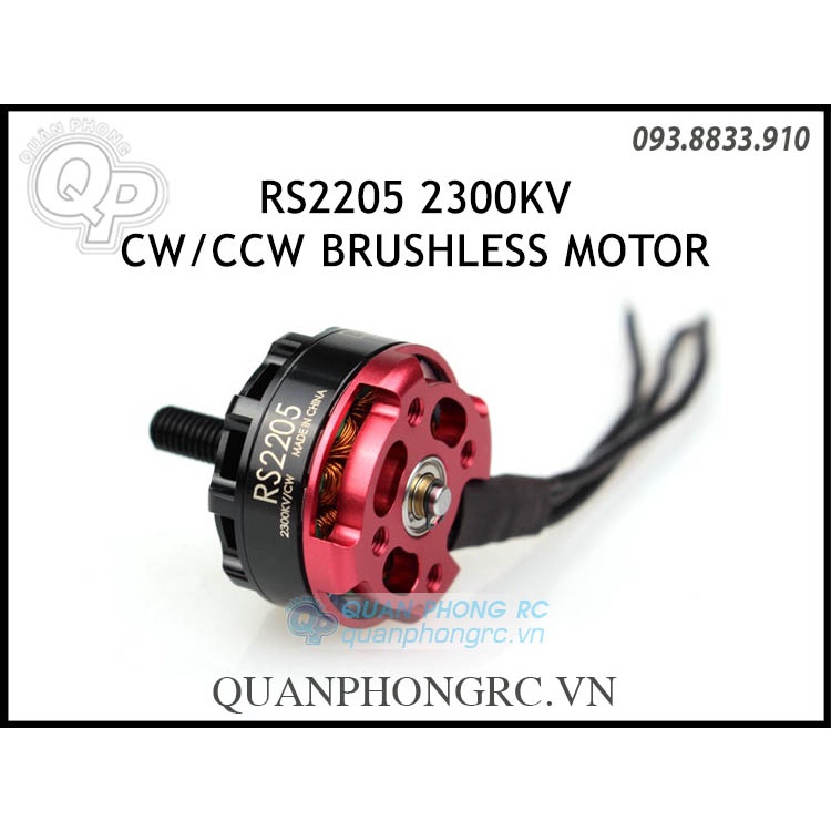 Động cơ motor rs2205 2300kv racespec brushless motor cw/ccw 3-4s