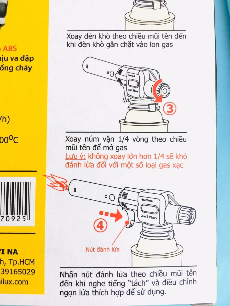 [HCM]Đèn Khò Gas Namilux NA-197