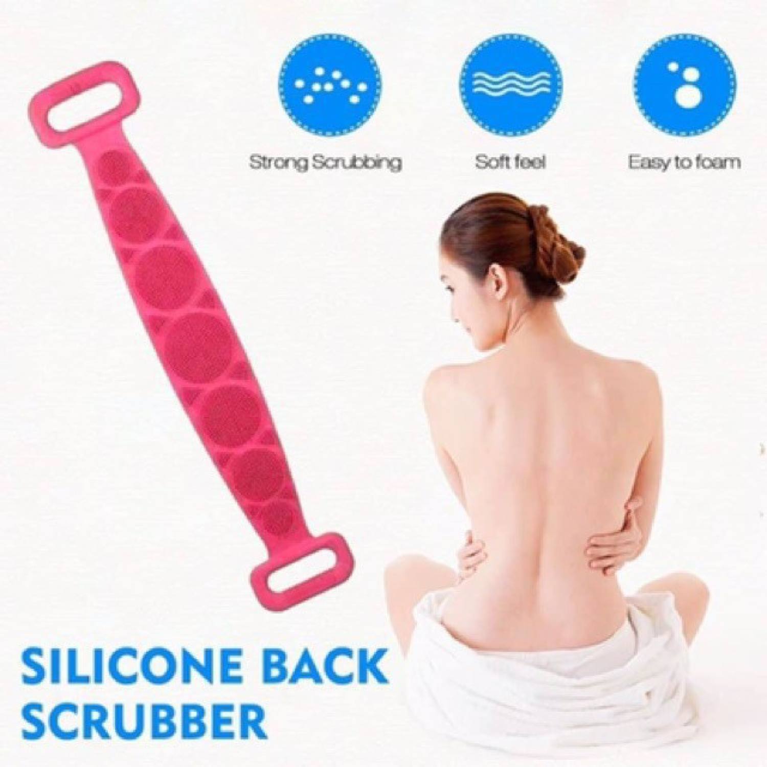 Dây Tắm Chà Lưng Silicon 2 Mặt [ MÃ E502 ]