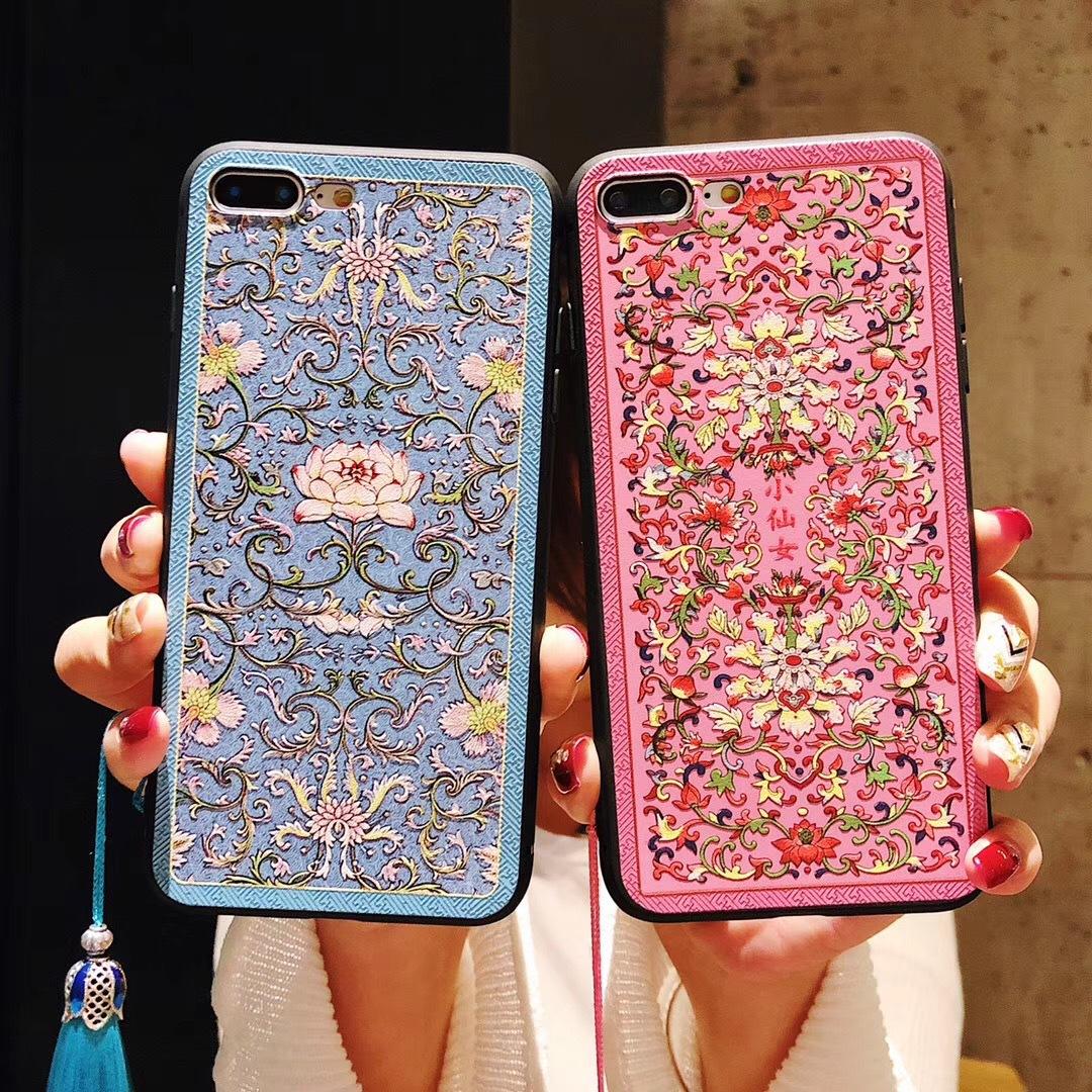 Ốp Lưng Dẻo Diên Hy Công Lược (Kèm 01 Dây Tua Rua Đá) - Iphone 6, 6plus, 7, 7plus, 8, 8plus, X, Xs