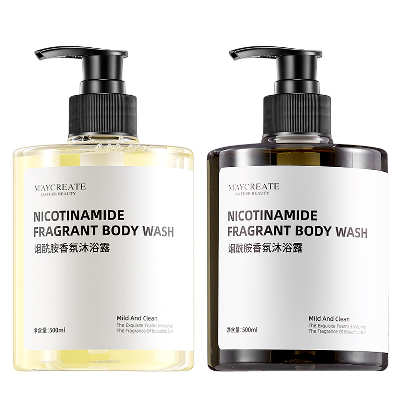 【Miễn phí vận chuyển】Sữa tắm hương nước hoa Niacinamide hương thơm body dung tích lớn 500ml Giữ hương lâu dài Giữ ẩm và bổ sung nước