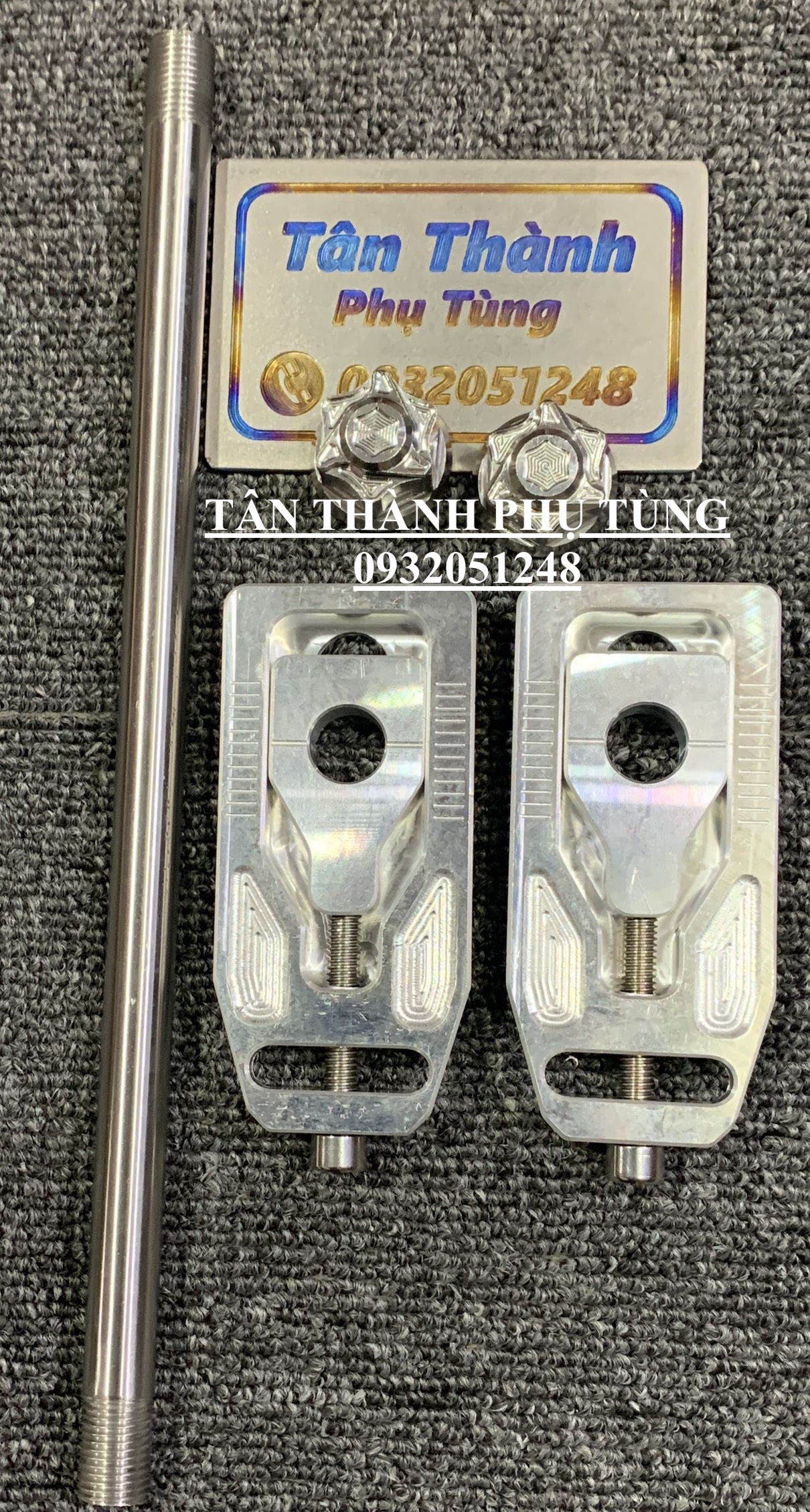 Cốt sau kèm tán SALAYA , Bass tăng sên Wave nhôm CNC ( bộ 1 cốt sau kèm bass)