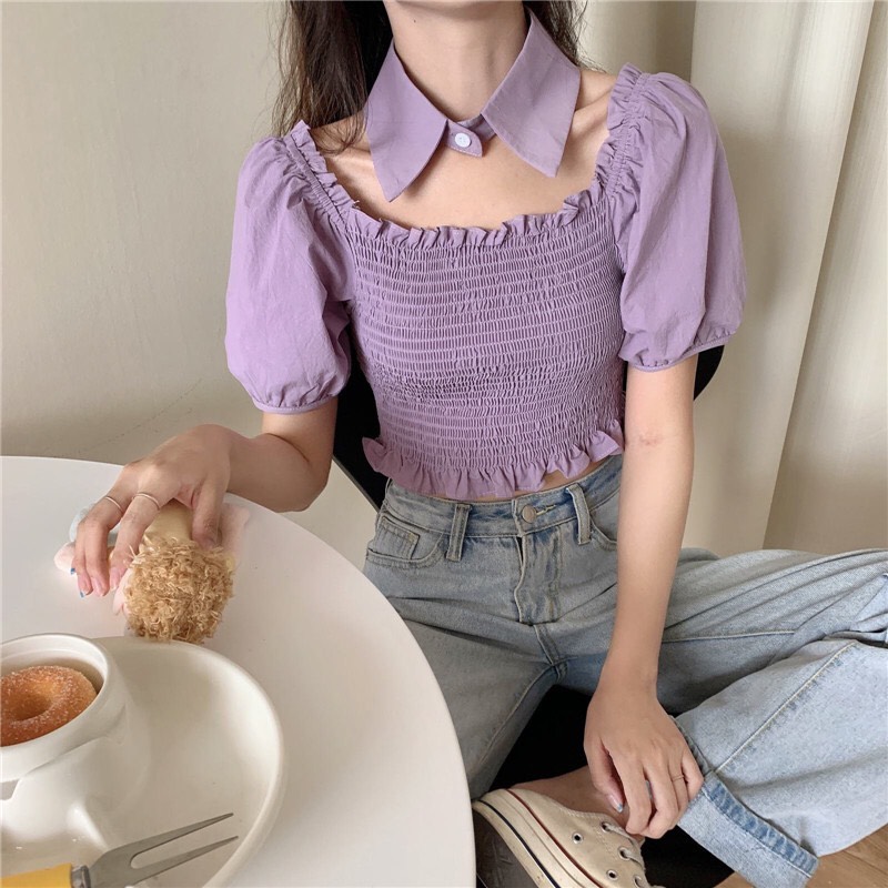ÁO NHÚN TẶNG KÈ CỔ SƠ MI, PHỤNG HOÀNG