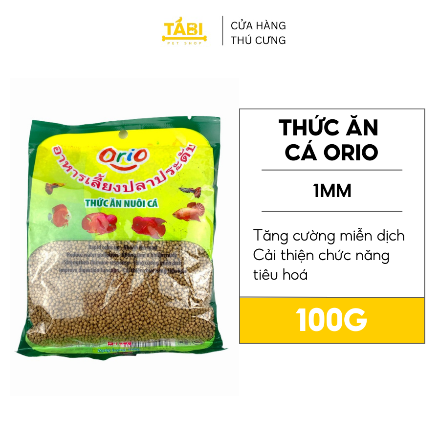 BỊCH 100G Thức Ăn Cá ORIO Cho Cá Cảnh Thức Ăn Cao Cấp Cho Hồ Cá Bể Cá