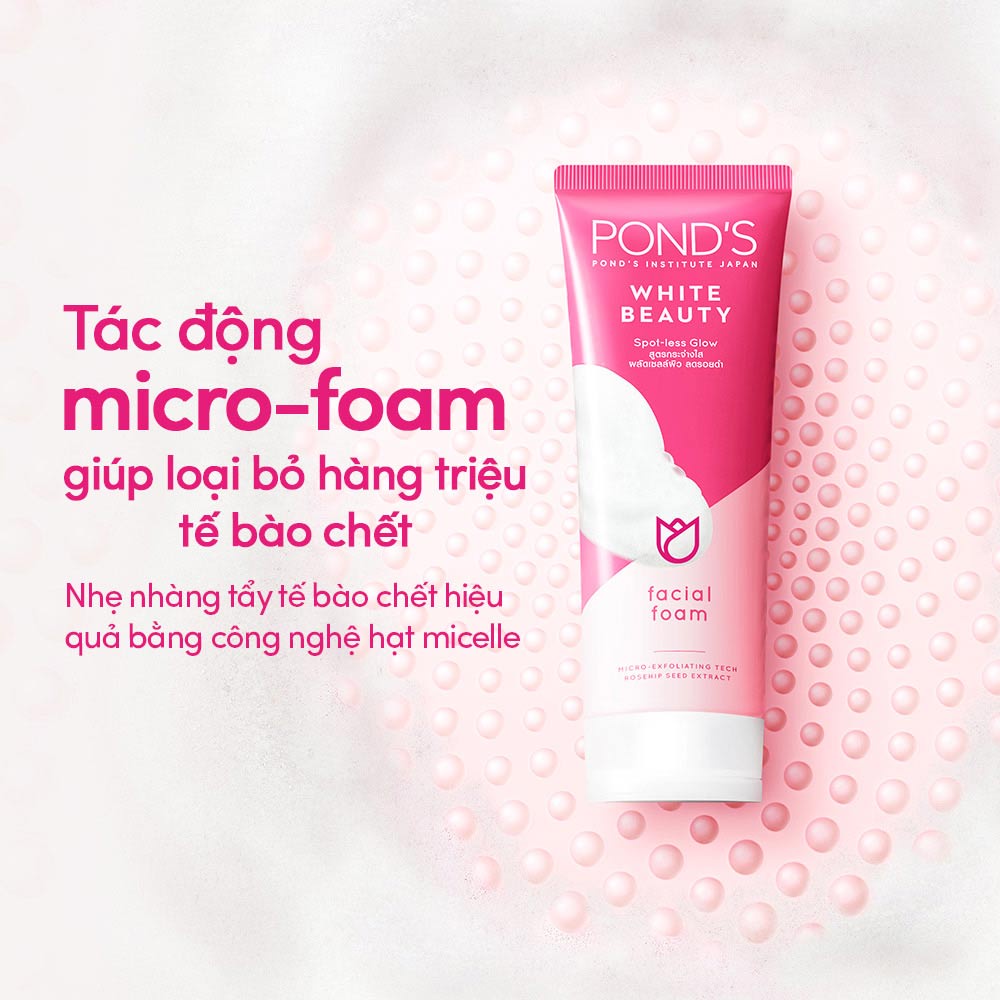 Sữa Rửa Mặt Pond's sáng da sạch sâu 100g