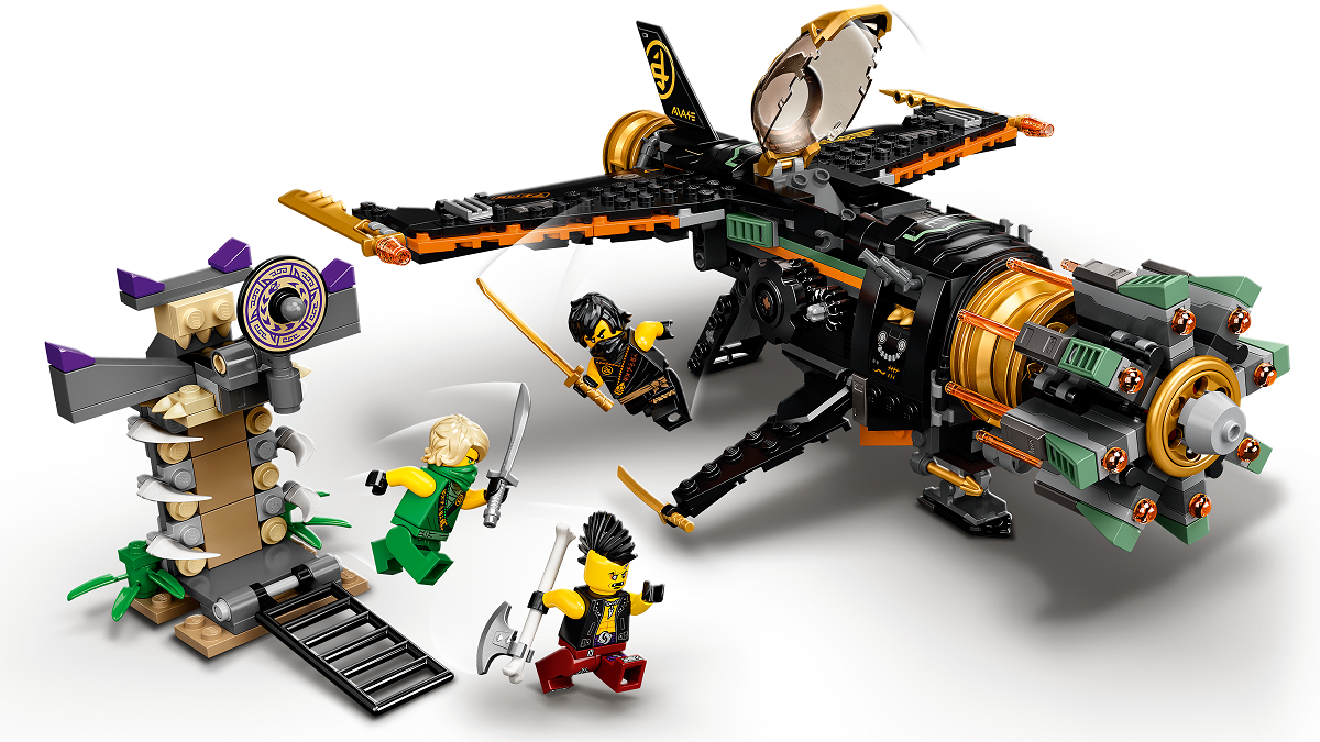 [HAPPY BRICKS] LEGO  NINJAGO - 71736 - PHI CƠ CHIẾN ĐẤU CỦA COLE - BOULDER BLASTER